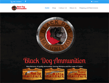 Tablet Screenshot of blackdogammunition.com